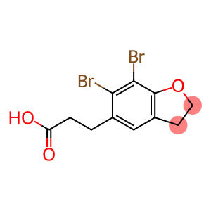 6,7-Dibromo-2,3-dihydro-5-benzofuranpropanoic Acid