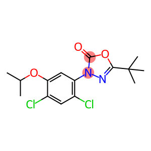 5-tertbutyl-3-(2,4-dichloro-5-isopropyloxyphenyl-1,3,4-oxadiazoline-2-ketone