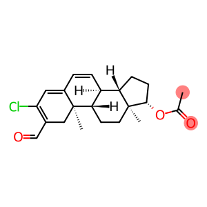 3-Chloro-17β-(acetoxy)androsta-2,4,6-triene-2-carbaldehyde