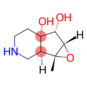 5aH-Oxireno[4,5]cyclopenta[1,2-c]pyridine-5a,6-diol,octahydro-1a-methyl-,[1aR-(1a-alpha-,1b-bta-,5a-bta-,6-bta-,6a-alpha-)]-(9CI)