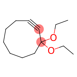 Cyclononyne, 3,3-diethoxy- (9CI)