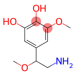 1,2-Benzenediol, 5-(2-amino-1-methoxyethyl)-3-methoxy- (9CI)