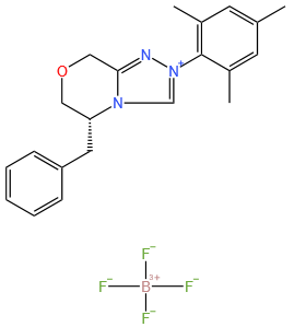 (R)-5-Benzyl-2-mesityl-2,5,6,8-tetrahydro-[1,2,4]triazolo[3,4-c][1,4]oxazin-4-ium tetrafluoroborate