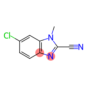 2-Benzimidazolecarbonitrile,6-chloro-1-methyl-(8CI)