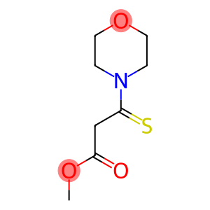 4-Morpholinepropanoic  acid,  -bta--thioxo-,  methyl  ester
