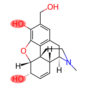 Morphinan-3,6-diol, 7,8-didehydro-4,5-epoxy-2-(hydroxymethyl)-17-methyl-, (5α,6α)- (9CI)