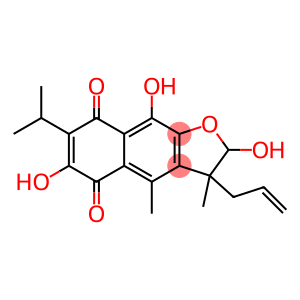 Naphtho[2,3-b]furan-5,8-dione, 2,3-dihydro-2,6,9-trihydroxy-3,4-dimethyl-7-(1-methylethyl)-3-(2-propen-1-yl)-
