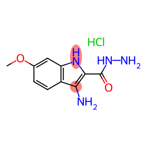 3-amino-6-methoxy-1H-indole-2-carbohydrazide hydrochloride