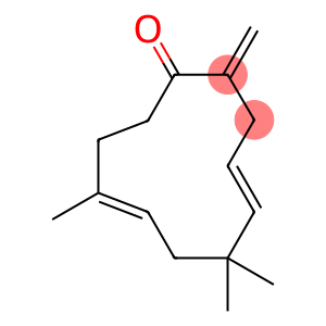 4,8-Cycloundecadien-1-one, 6,6,9-trimethyl-2-methylene-, (4E,8E)-