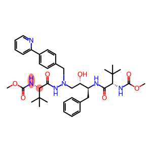 2,5,6,10,13-Pentaazatetradecanedioic acid, 3,12-bis(1,1-dimethylethyl)-8-hydroxy-4,11-dioxo-9-(phenylmethyl)-6-((4-(2-pyridinyl)phenyl)methyl)-, dimethyl ester, (3S,8S,9S,12S)-