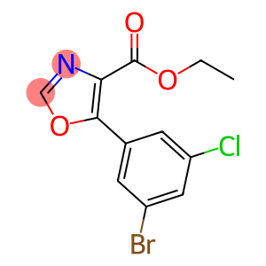 ethyl 5-(3-bromo-5-chlorophenyl)-1,3-oxazole-4-carboxylate