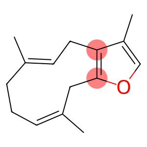 (5E,9Z)-4,7,8,11-Tetrahydro-3,6,10-trimethylcyclodeca[b]furan