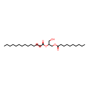 Tetradecanoic acid, 1-(hydroxymethyl)-2-[(1-oxodecyl)oxy]ethyl ester