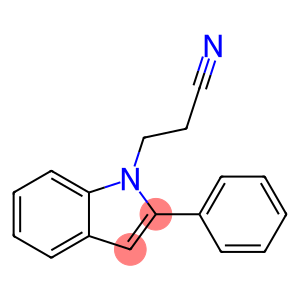2-Phenyl-1H-indole-1-propanenitrile