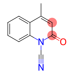 1(2H)-Quinolinecarbonitrile,4-methyl-2-oxo-(8CI)