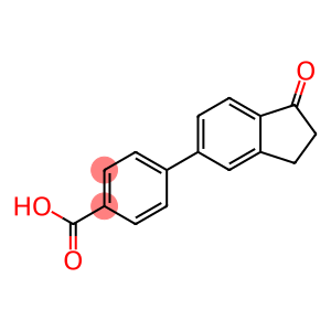 4-(1-Oxo-2,3-dihydroinden-5-yl)benzoic acid