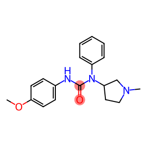 3-(4-Methoxyphenyl)-1-(1-methyl-3-pyrrolidinyl)-1-phenylurea