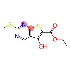 5-羟基-2-甲硫基噻吩并[2,3-d]嘧啶-6-甲酸乙酯