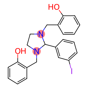 Imidazolidine, 1,3-bis(2-hydroxyphenyl)-2-(m-iodophenyl)-