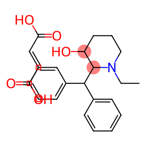 2-benzhydryl-1-ethyl-piperidin-3-ol, but-2-enedioic acid