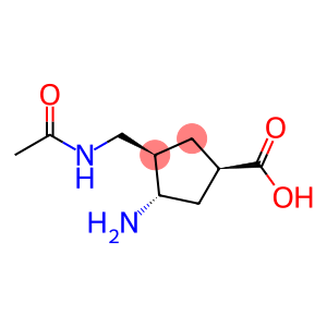Cyclopentanecarboxylic acid, 3-[(acetylamino)methyl]-4-amino-, (1R,3R,4S)-rel-