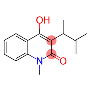 3-(1,2-Dimethyl-2-propenyl)-4-hydroxy-1-methylquinolin-2(1H)-one