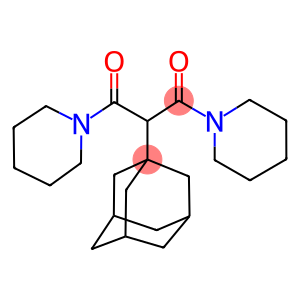 1-[2-(1-adamantyl)-3-oxo-3-(1-piperidinyl)propanoyl]piperidine