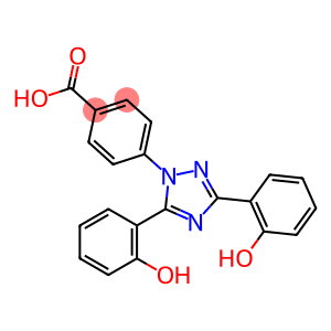 4-[3,5-bis(6-oxocyclohexa-2,4-dien-1-ylidene)-1,2,4-triazolidin-1-yl]benzoic acid