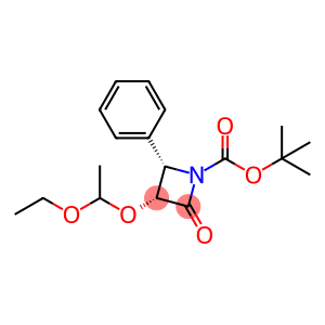 3-(1-ethoxyethoxy)-2-oxo-4-phenyl-1-azetidinecarboxylic acid tert-butyl ester