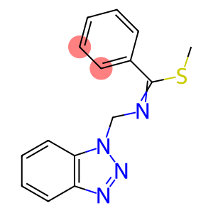 (1H-1,2,3-Benzotriazol-1-ylmethyl)[(methylsulfanyl)-(phenyl)methylidene]amine