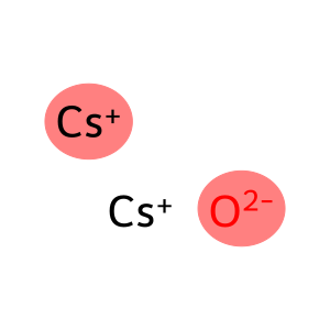 dicesium oxygen(-2) anion