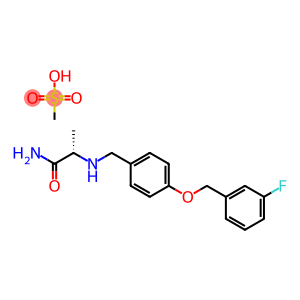 2(S)-[4-(3-Fluorobenzyloxy)benzylamino]propionamide methanesulfonate
