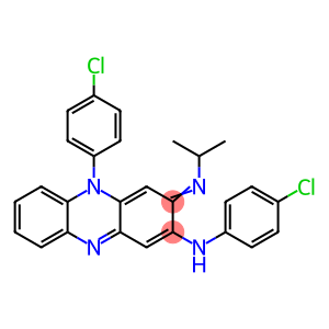 2-对氯苯胺基-5-对氯苯基-3,5-二氢-3-异丙亚氨基吩嗪