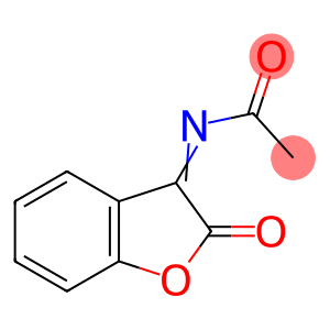 Acetamide,  N-(2-oxo-3(2H)-benzofuranylidene)-