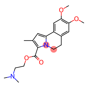 5,6-Dihydro-8,9-dimethoxy-2-methylpyrrolo[2,1-a]isoquinoline-3-carboxylic acid 2-(dimethylamino)ethyl ester