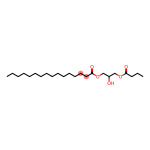 Hexadecanoic acid, 2-hydroxy-3-(1-oxobutoxy)propyl ester