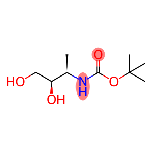 Carbamic acid, (2,3-dihydroxy-1-methylpropyl)-, 1,1-dimethylethyl ester, (R*,R*)- (9CI)