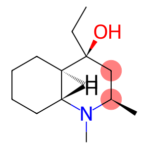 4-Quinolinol, 4-ethyldecahydro-1,2-dimethyl-, (2R,4S,4aR,8aR)-rel-
