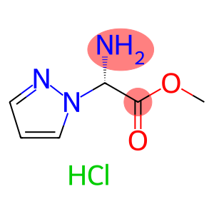 1H-Pyrazole-1-acetic acid, α-amino-, methyl ester, hydrochloride (1:1), (αS)-