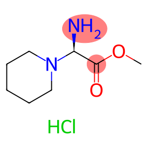 1-Piperidineacetic acid, α-amino-, methyl ester, hydrochloride (1:1), (αR)-