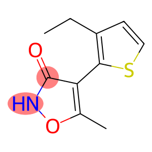 3(2H)-Isoxazolone, 4-(3-ethyl-2-thienyl)-5-methyl-