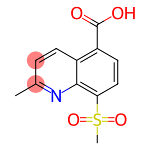 5-Quinolinecarboxylic  acid,  2-methyl-8-(methylsulfonyl)-