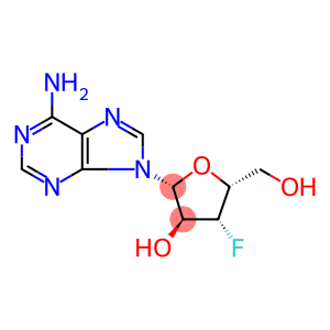9-(3'-fluoro-3'-deoxyxylofuranosyl)adenine