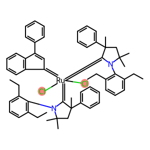 Bis(1-(2,6-diethylphenyl)-3,5,5-trimethyl-3-phenylpyrrolidin-2-ylidene)(3-phenyl-1H-inden-1-ylidene)ruthenium(II) dichloride UltraCat