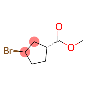 Cyclopentanecarboxylic acid, 3-bromo-, methyl ester, (1R,3R)-rel-