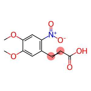 3-(4,5-dimethoxy-2-nitrophenyl)acrylic acid