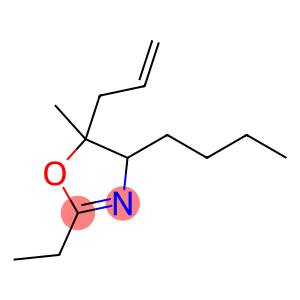 Oxazole, 4-butyl-2-ethyl-4,5-dihydro-5-methyl-5-(2-propenyl)- (9CI)