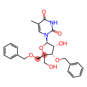 1-((2R,3R,4S,5R)-4-(benzyloxy)-5-((benzyloxy)methyl)-3-hydroxy-5-(hydroxymethyl)tetrahydrofuran-2-yl)-5-methylpyrimidine-2,4(1H,3H)-dione