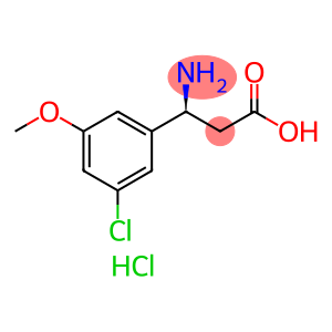 (S)-3-氨基-3-(3-氯-5-甲氧苯基)丙酸盐酸