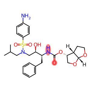 [(1S,2R)-3-[[(4-Aminophenyl)sulfonyl](2-methylpropyl)amino]-2-hydroxy-1-(phenyl-methyl)propyl]carabamic Acid (3R,3aS,6aR)-Hexahydrofuro[2,3-β]-furan-3-yl Ester
